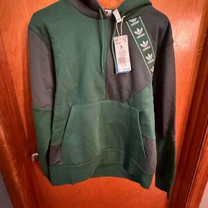 Adidas Men's Two-Tone Green Hoodie
